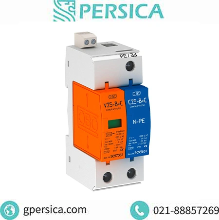 برقگیر ترکیبی V25، 1 قطب + NPE 280 ولت با سیگنالینگ از راه دور