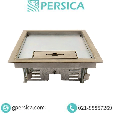 باکس پریز کف خواب سرامیکخور تمام استیل 20در20 لبه دار پرسیکا