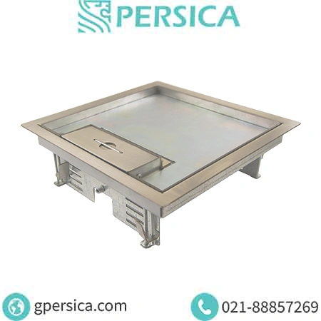 پریز کف خواب سرامیکخور تمام استیل 20در20 لبه دار پرسیکا