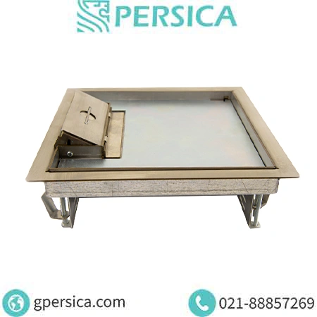 پریز کف خواب سرامیکخور تمام استیل 20در20 لبه دار