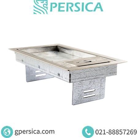 باکس پریز کف خواب سرامیک خور تمام استیل لبه دار 10در20